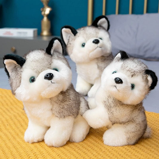 Peluche Loup Petit Gris et Doux