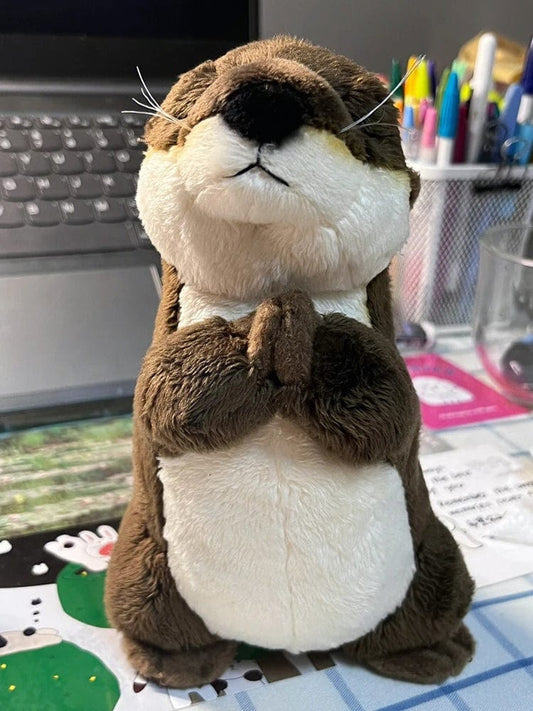 Peluche Loutre Mignonne - Yeux Fermés