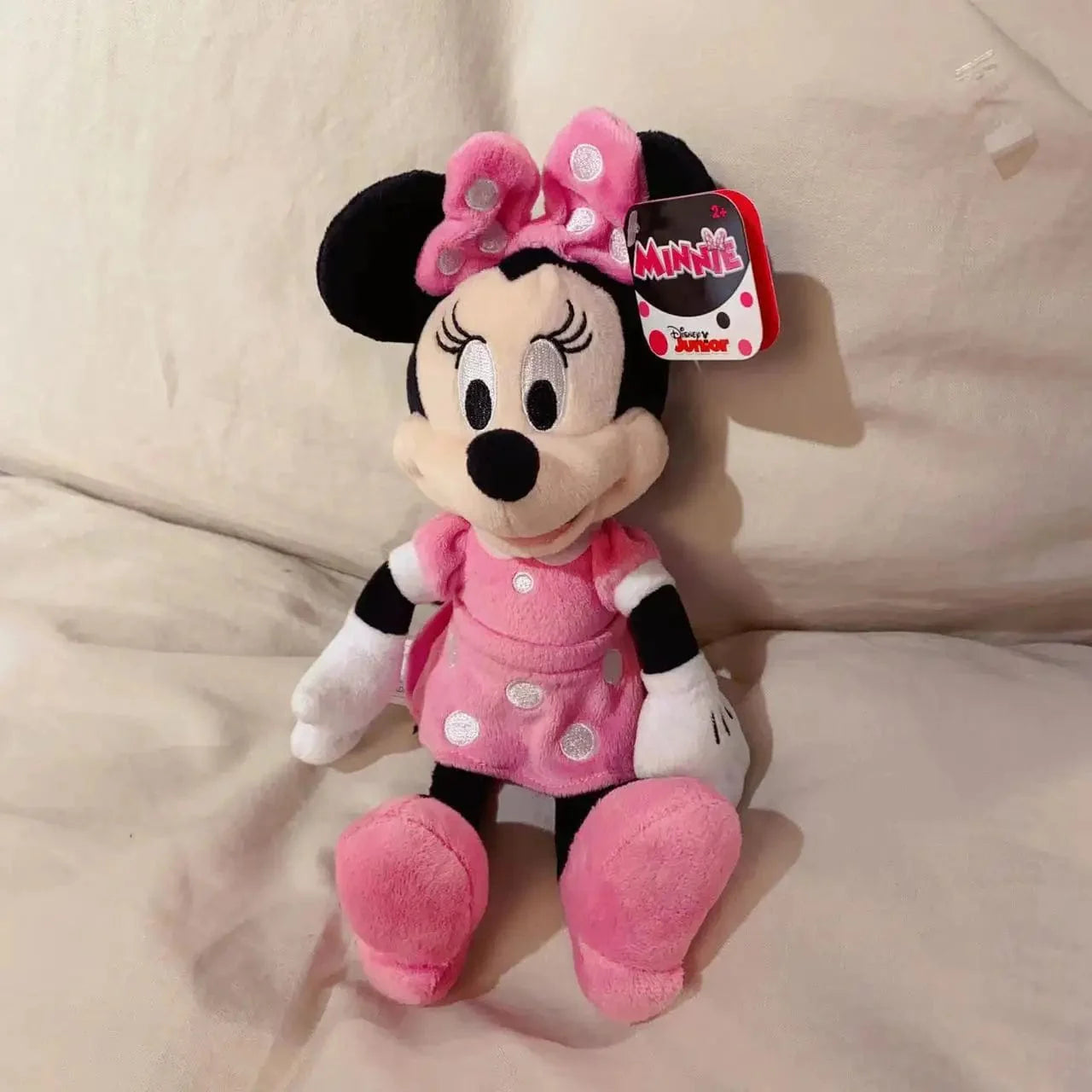 Peluche Minnie Mouse rose authentique
