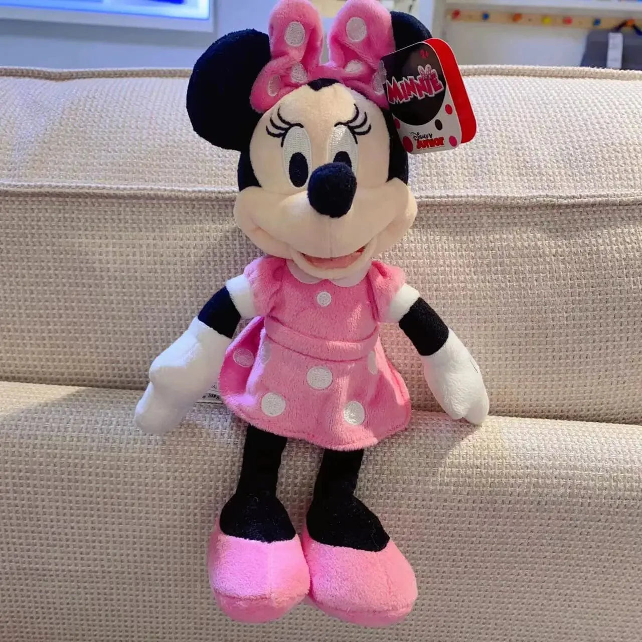Peluche Minnie Mouse rose authentique
