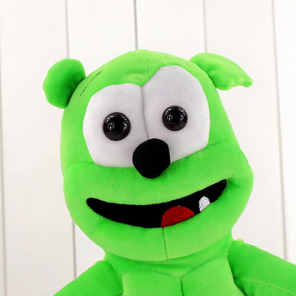 Peluche musicale verte douce pour chambre d'enfant