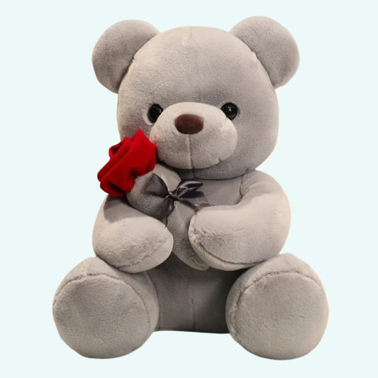 Peluche nounours romantique rose, cadeau parfait pour la Saint-Valentin