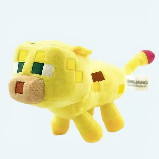 Peluche ocelot Minecraft douce et câline pour les fans de jeux fantasy