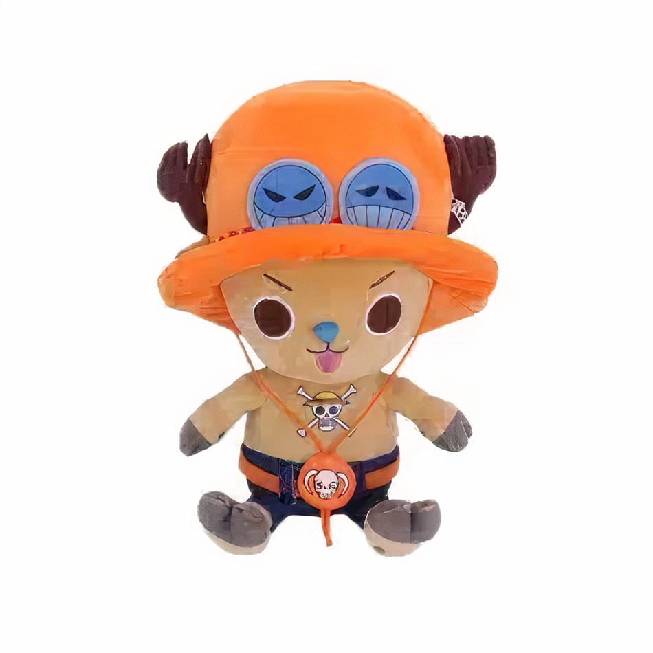 Peluche One Piece Chopper orange doux pour enfant-friendly