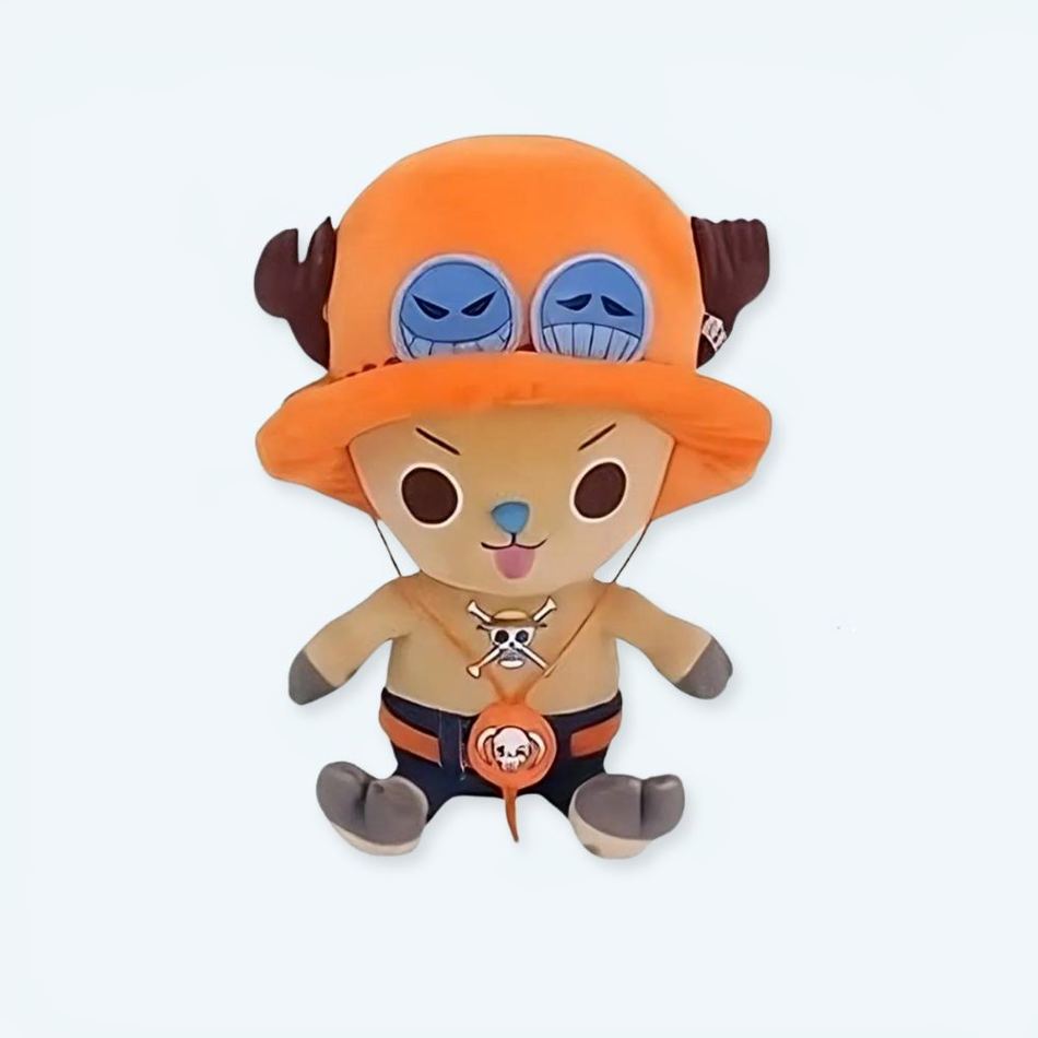 Peluche One Piece Chopper orange doux pour enfant-friendly