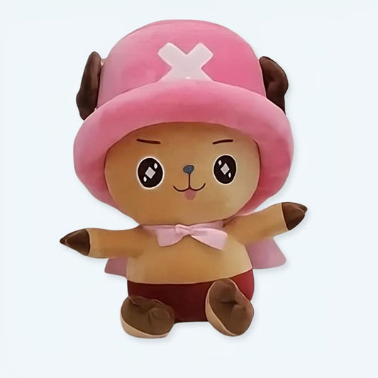 Peluche Tony Chopper One Piece - Rose tendre, douce et câline
