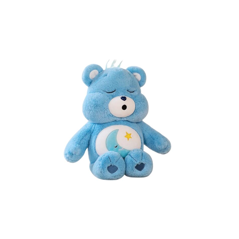 Peluche oreiller Bisounours câlin enfant coloré.