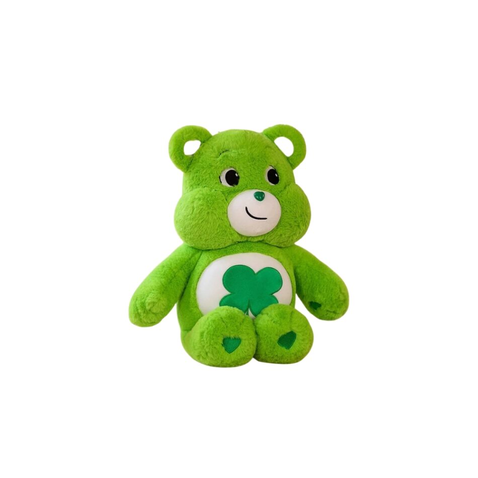 Peluche oreiller Bisounours câlin enfant coloré.