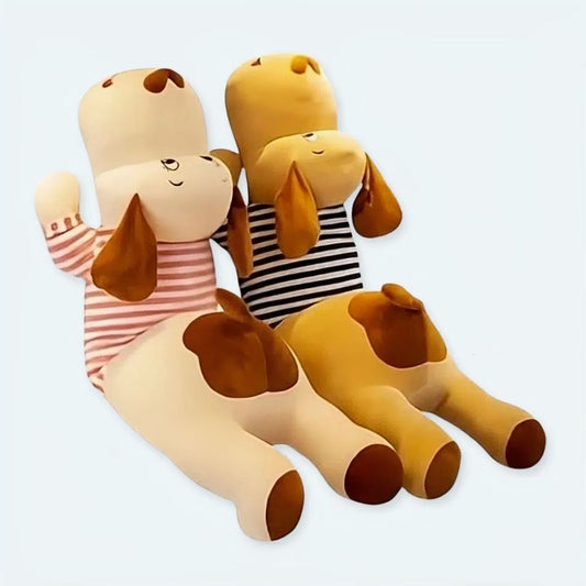Peluche Oreiller Chien Amoureux Doux et Câlin