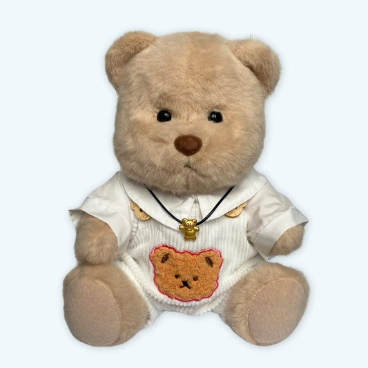 Peluche Ours Articulé Fait Main Blanche et Douce pour Enfant