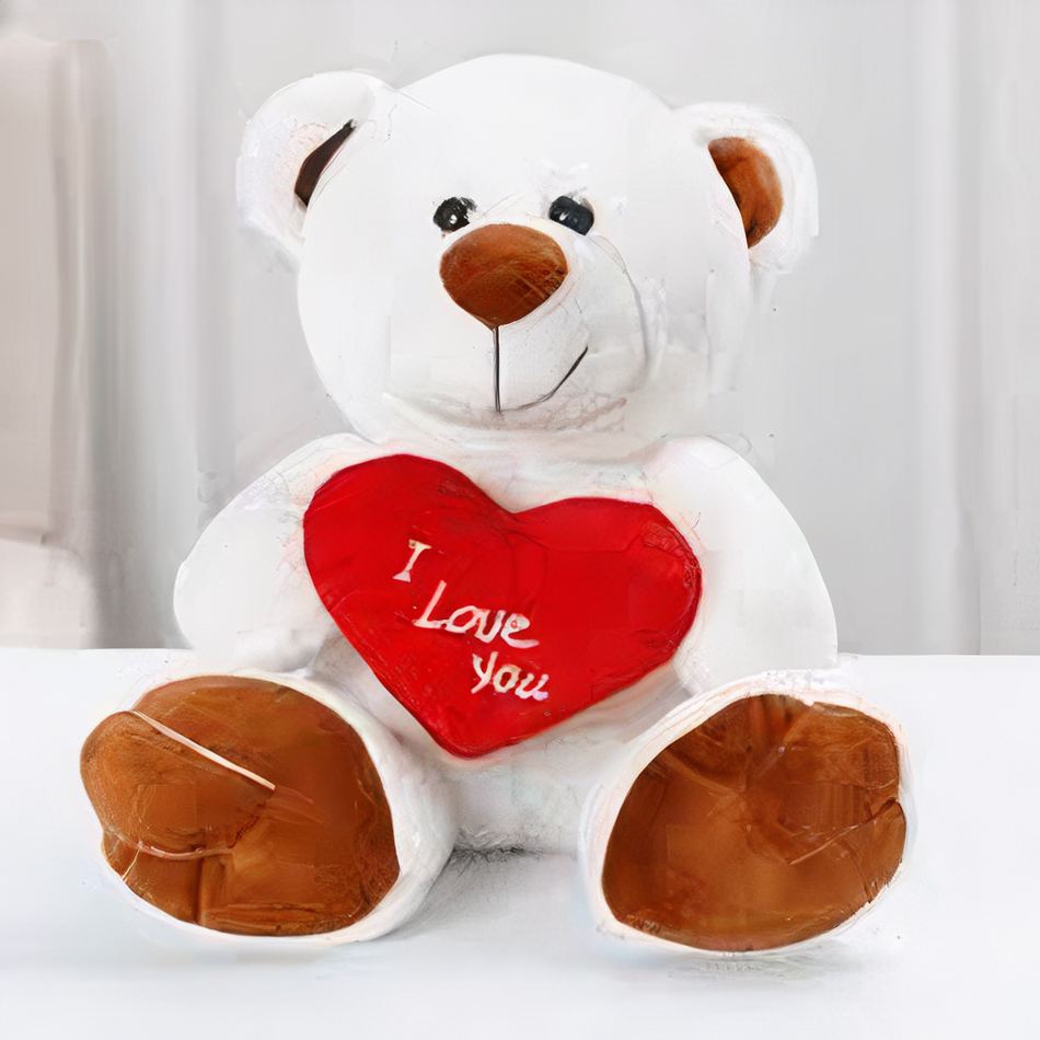 Ours blanc câlin en peluche pour un hiver chaleureux