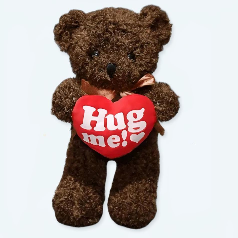 Peluche Ours Brun Doux Réconfort Câlin pour Enfant