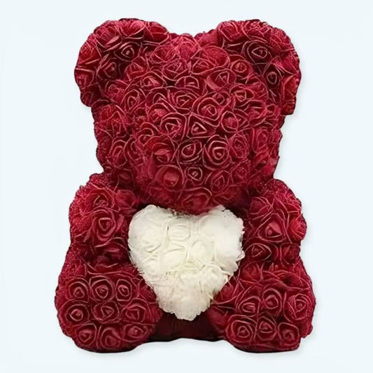Peluche Ours Collector Doux Rose Poudré pour Enfants Câlins