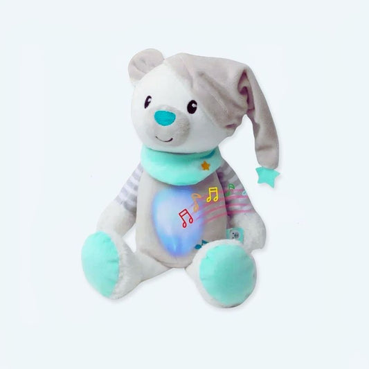 Veilleuse Peluche Ours Musical Douce pour Nuits Apaisantes
