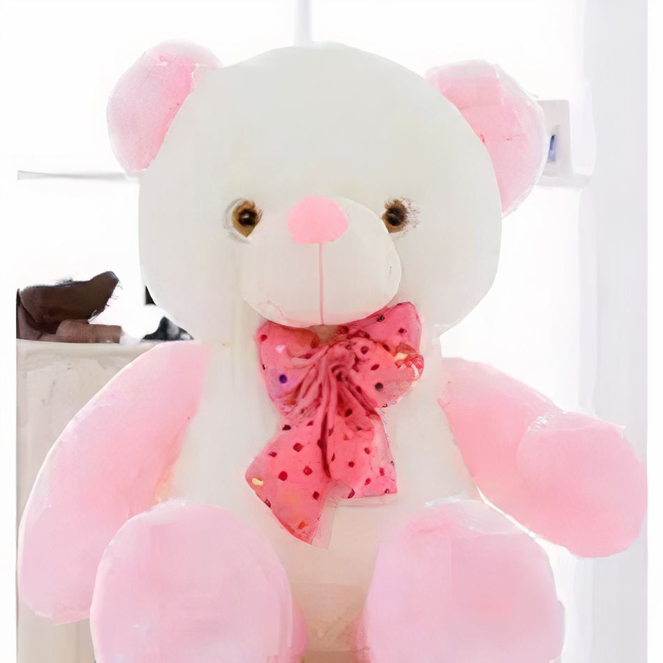 Peluche Ours Rose Kawaii - Idée Cadeau Fantaisie Pour Enfant