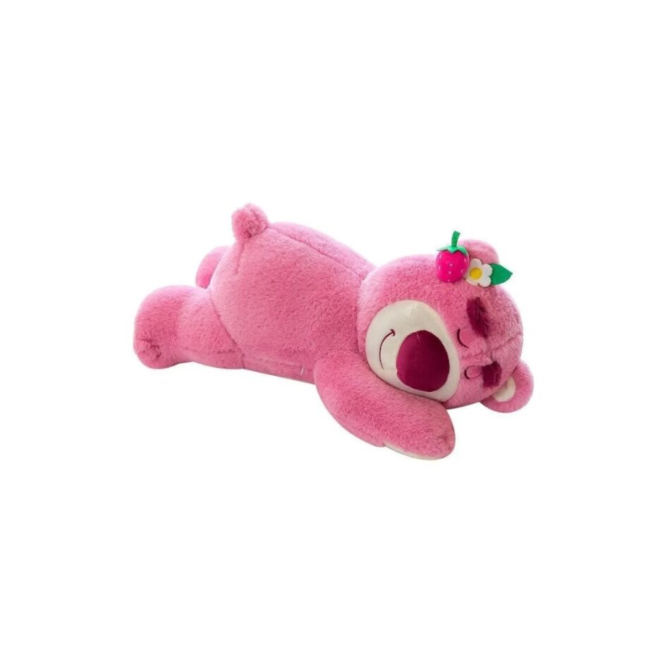 Peluche Ours Rose - Oreiller Doux Câlin pour Chambre d'Enfant
