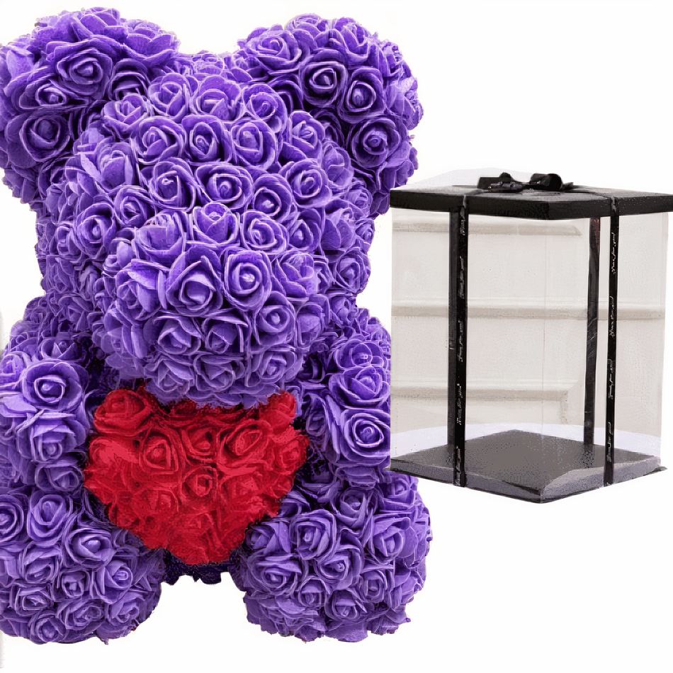 Collection exclusive de peluches ours roses et violettes douces
