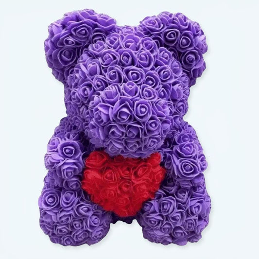 Peluche Ours Violet Douce Câline pour Enfant