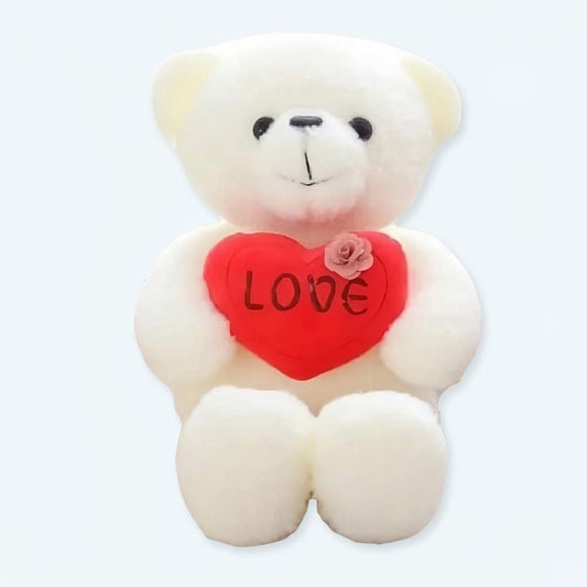 Peluche ourson blanc doux câlin - Idée cadeau romantique