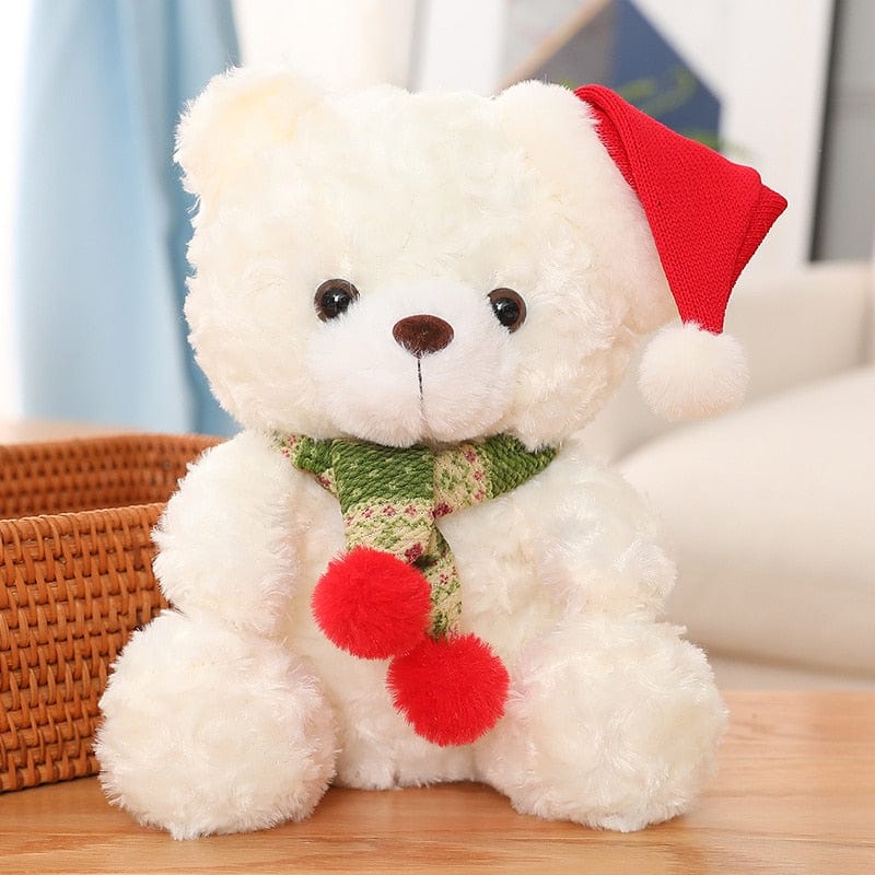 Peluche Ourson de Noël avec Bonnet Rouge