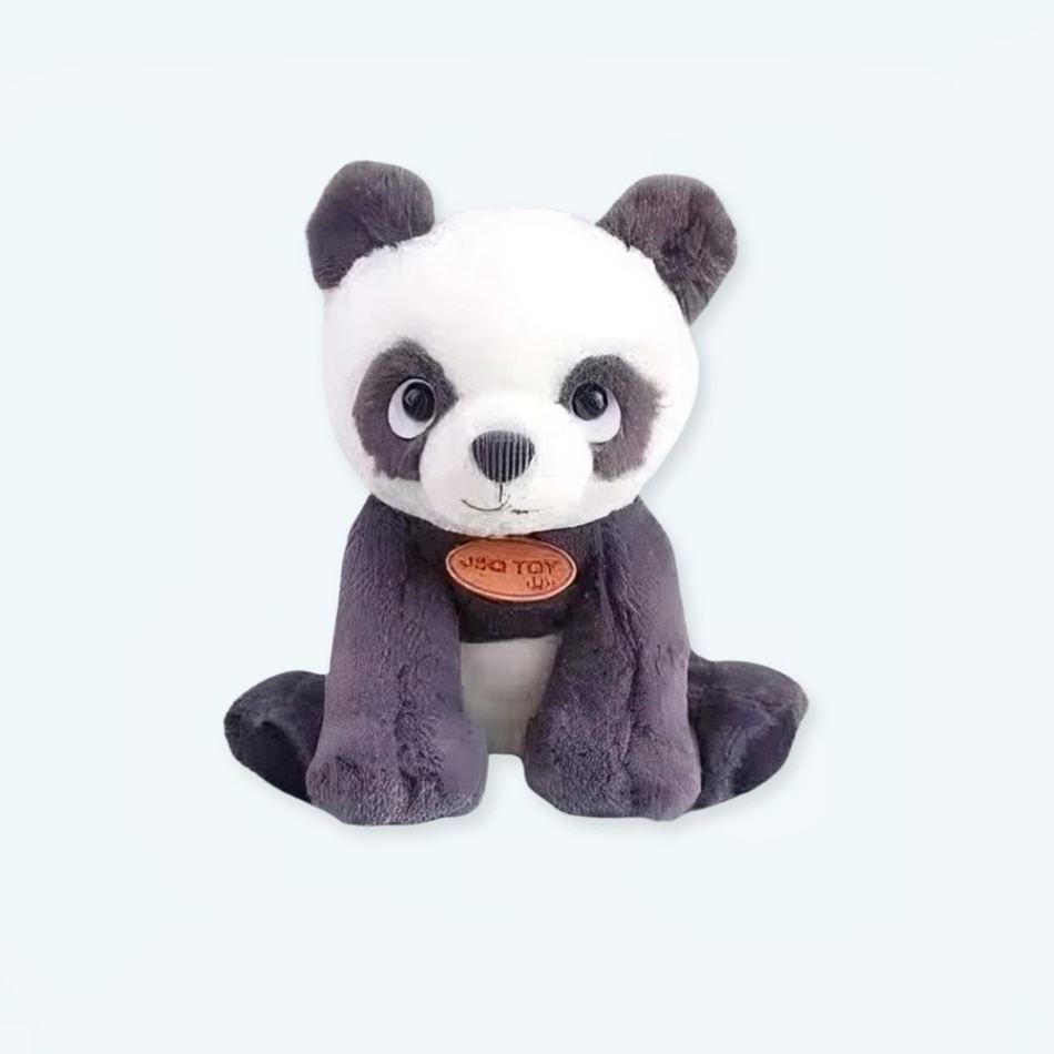 Peluche panda noir et blanc pour des câlins doux et cocooning