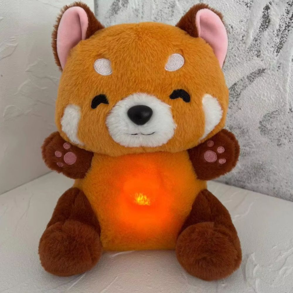 Peluche Panda Roux Doux - Berceuse Apaisante pour une Nuit Paisible