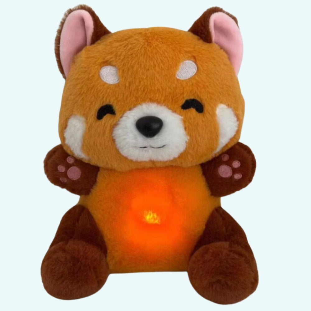 Peluche Panda Roux Doux - Berceuse Apaisante pour une Nuit Paisible