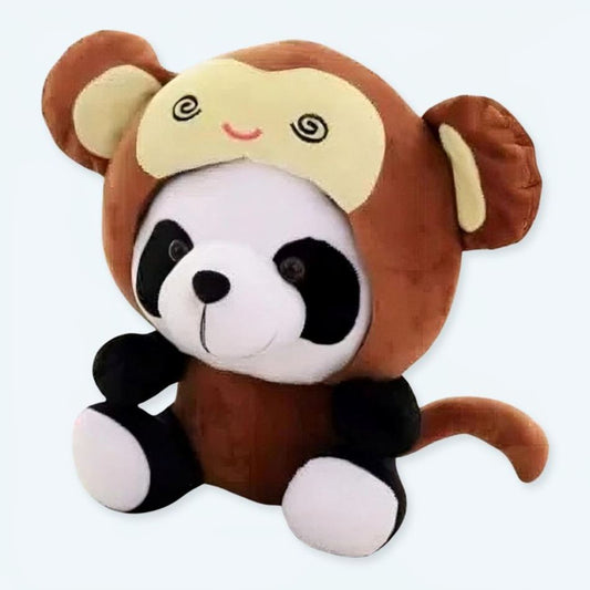 Peluche Panda Singe en Déguisement Doux pour Enfants Câlins