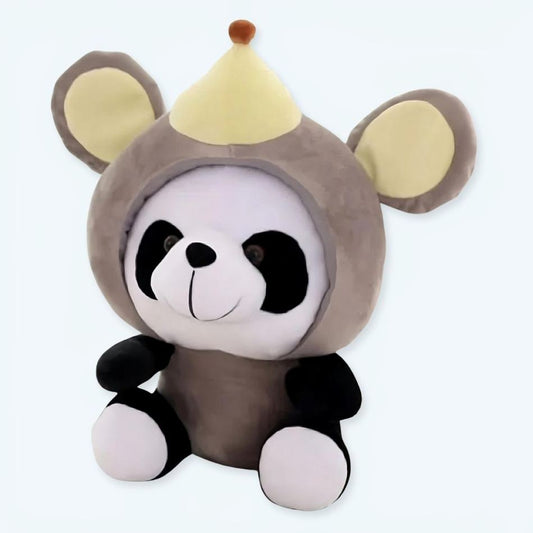 Peluche Panda Souris Adorable pour Enfant Doux et Câlin