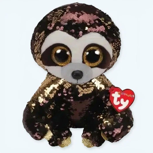 Peluche paresseux scintillante pour une chambre d'enfant cosy.