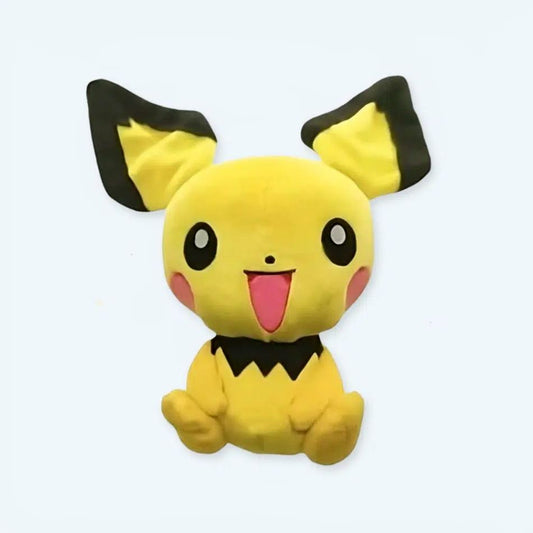 Peluche Pichu Pokémon - Jaune, Sourire Éclatant
