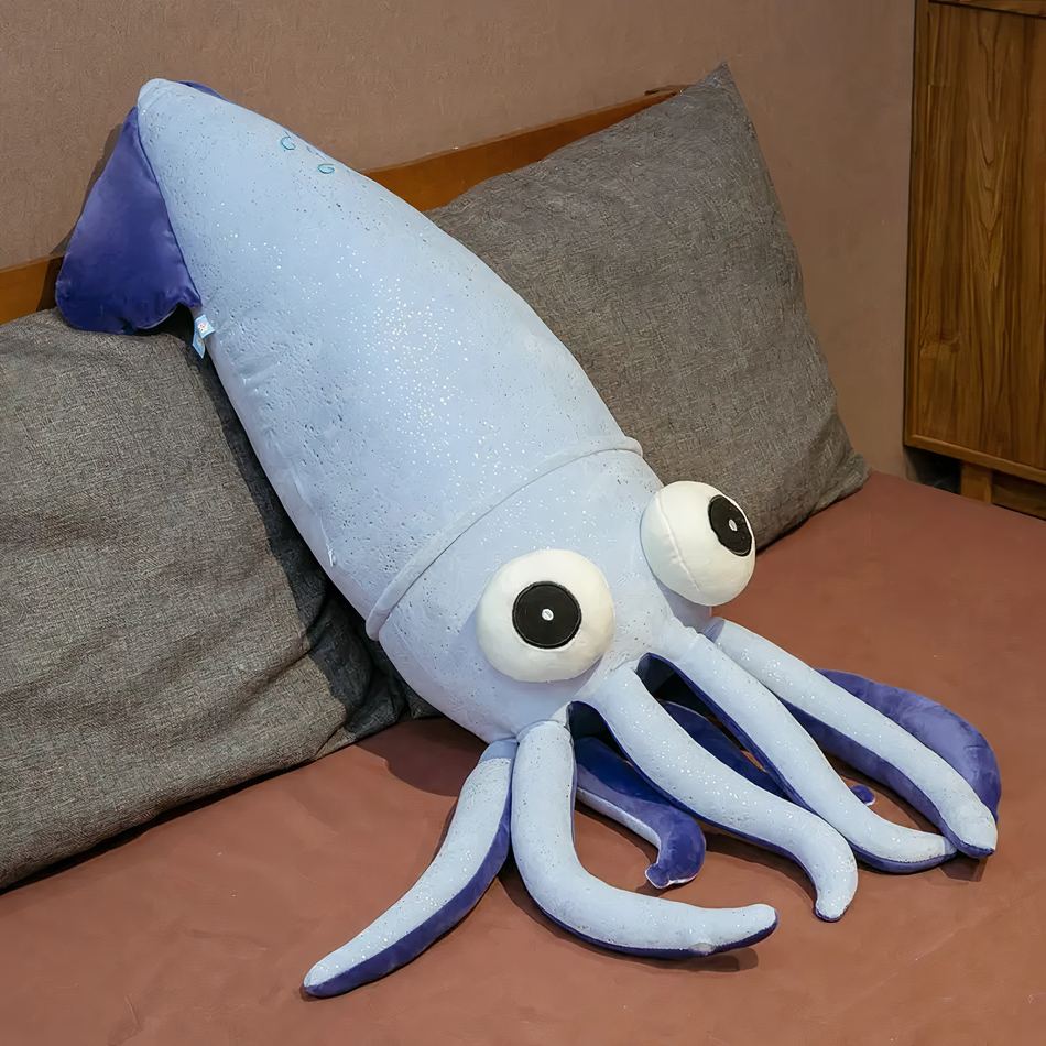 Peluche pieuvre océan doux pour enfant.