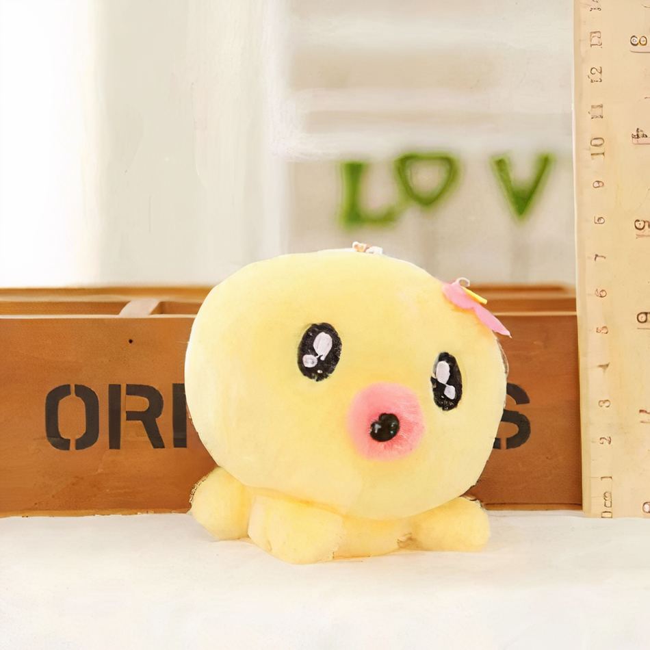 Peluche pieuvre jaune douce porte-clés mignon - Accessoire CuteCritters