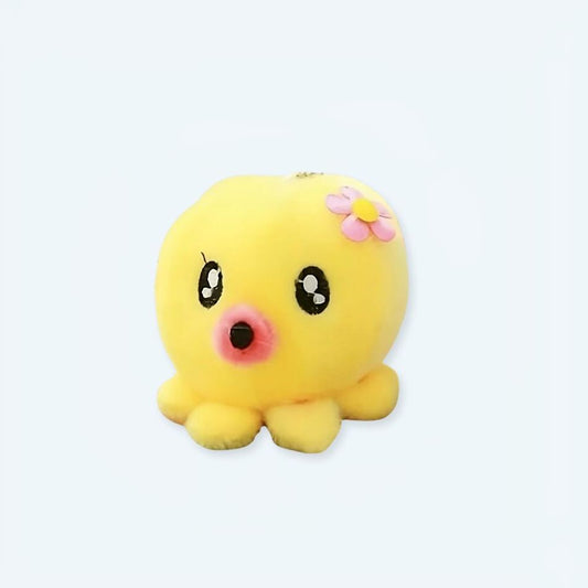 Peluche pieuvre jaune douce porte-clés mignon - Accessoire CuteCritters