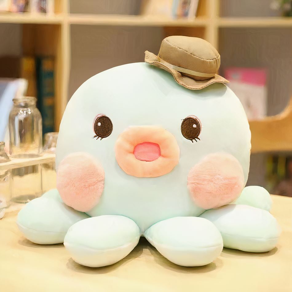 Peluche pieuvre mignonne et douce en coton câlin océan