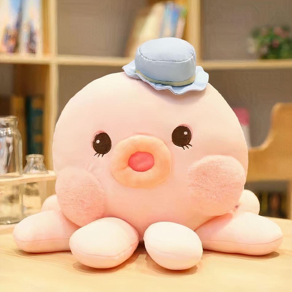 Peluche pieuvre mignonne et douce en coton câlin océan