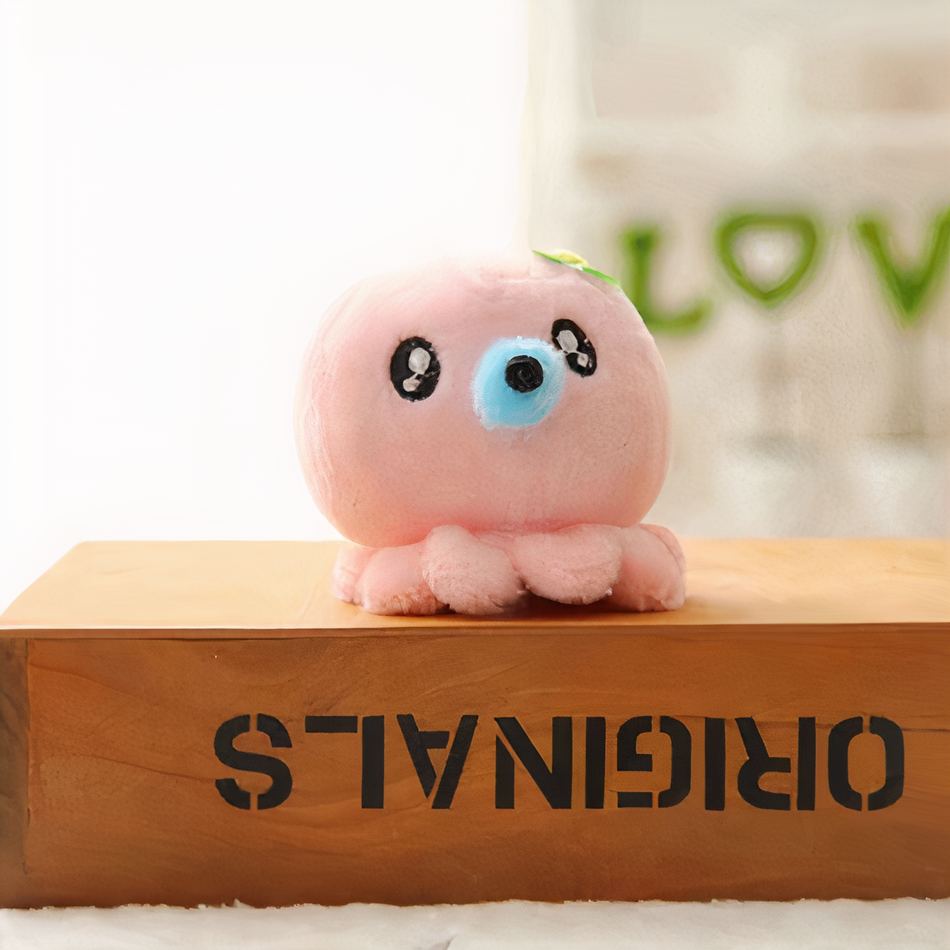 Peluche OctoCute Porte-Clés Rose Kawaii