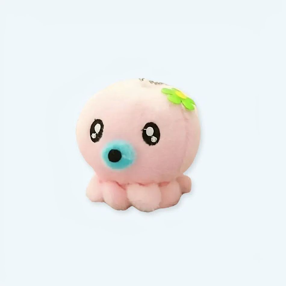 Peluche OctoCute Porte-Clés Rose Kawaii