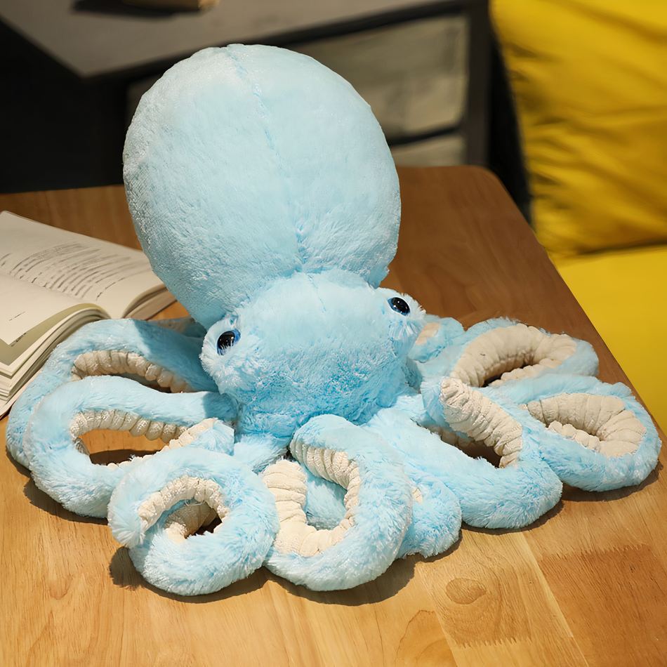 Peluche octo-colorée ultra-douce pour enfants