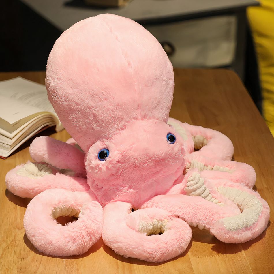Peluche octo-colorée ultra-douce pour enfants