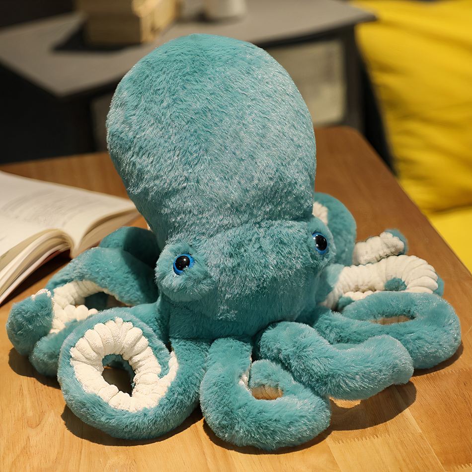 Peluche octo-colorée ultra-douce pour enfants