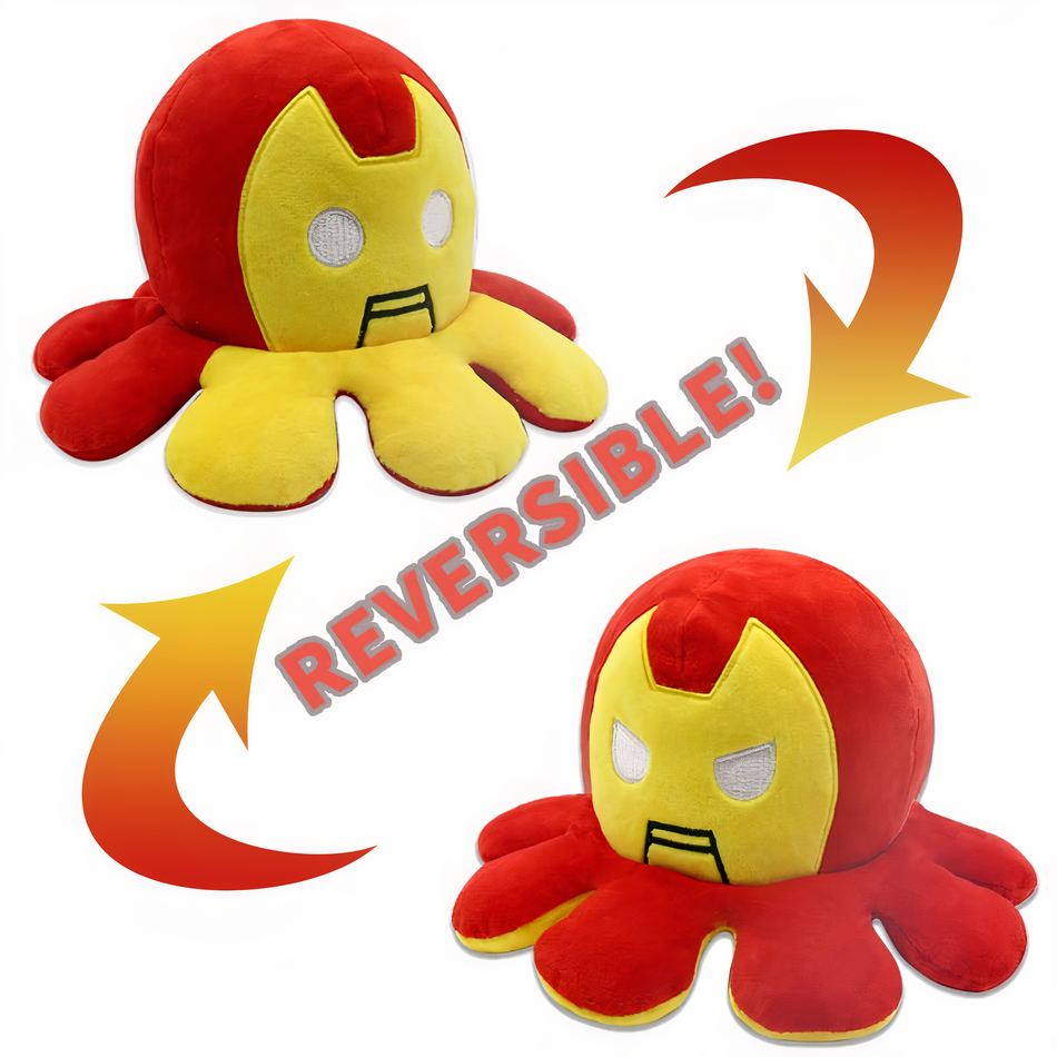 Peluche pieuvre réversible OceanCuddle pour enfant