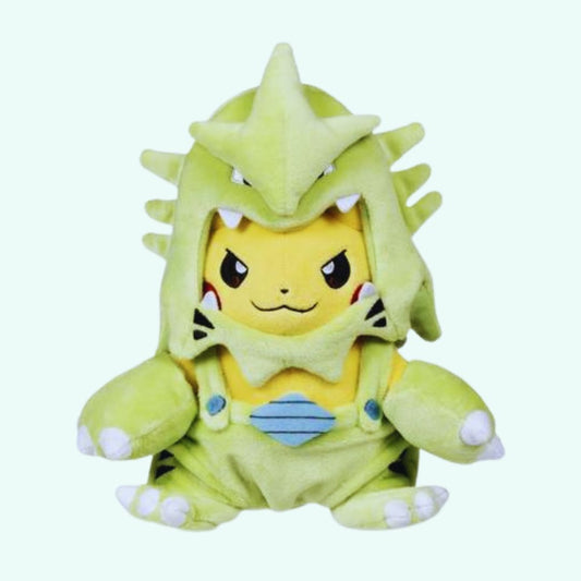 Peluche Pikachu en costume Tyranocif : douceur et amusement pour enfants