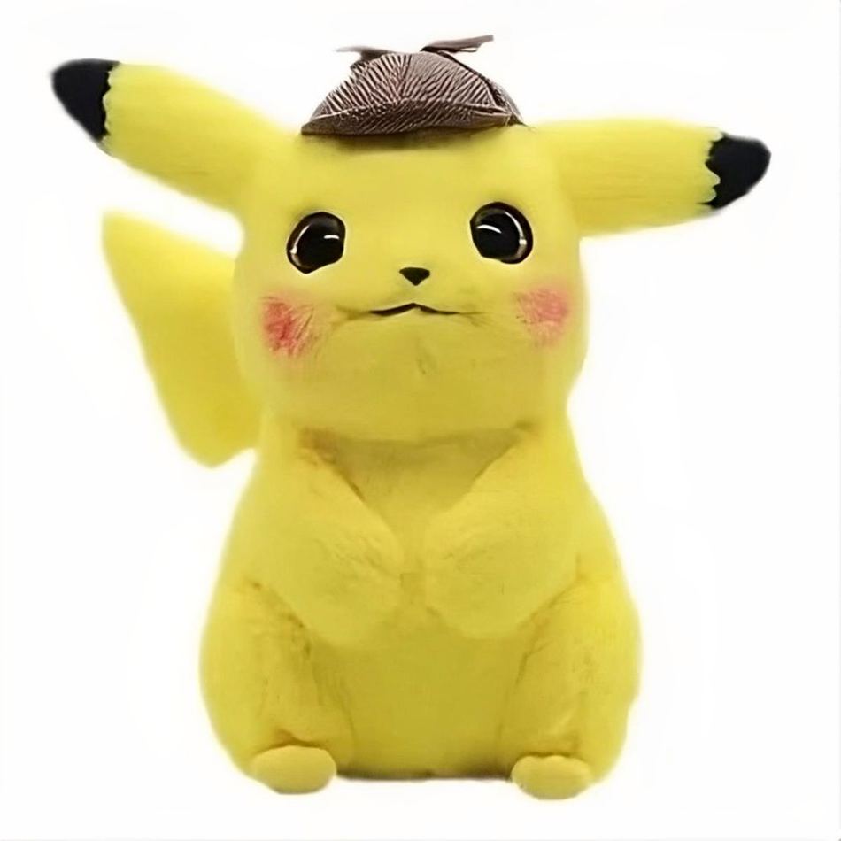 Peluche Pikachu Détective Jaune - Câlin Enfant Doux