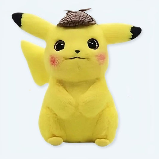 Peluche Pikachu Détective Jaune - Câlin Enfant Doux