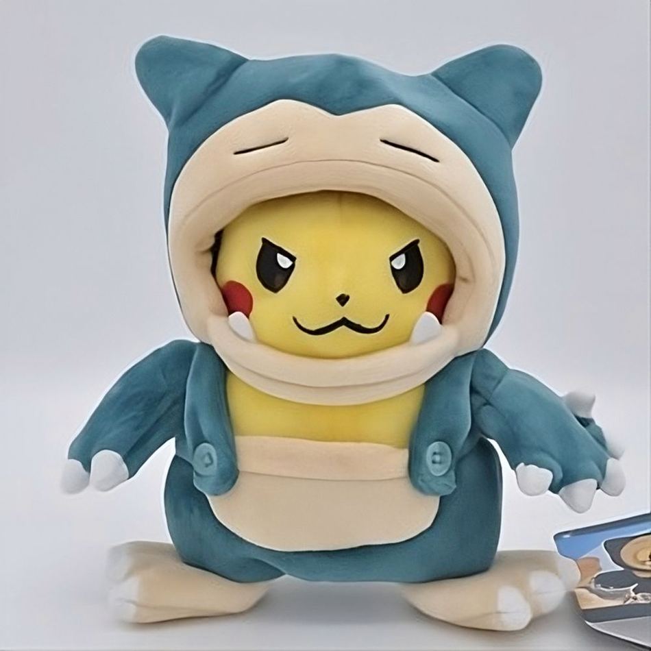 Peluche Pikachu Ronflex - Douceur et câlins pour les enfants