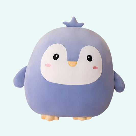 Peluche Pingouin Rond Doux pour Enfant, Idéale pour l'Hiver et les Câlins