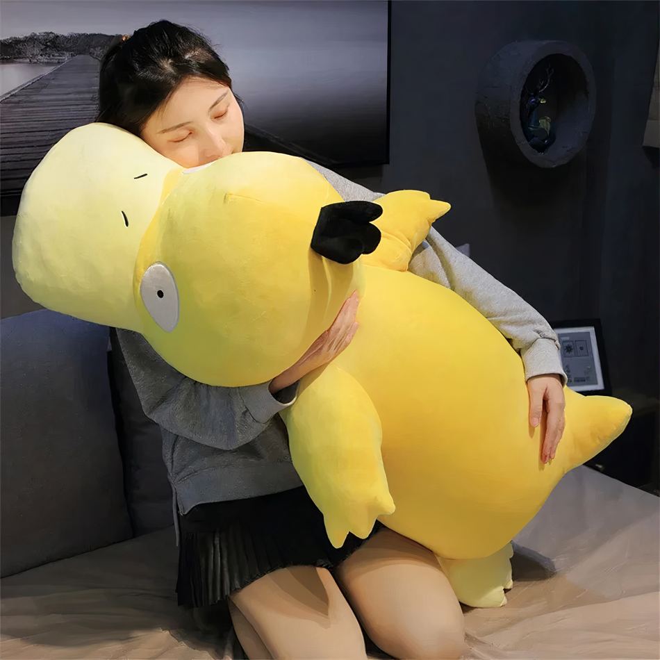 Peluche Pokémon Psykokwak géant jaune doux pour enfant