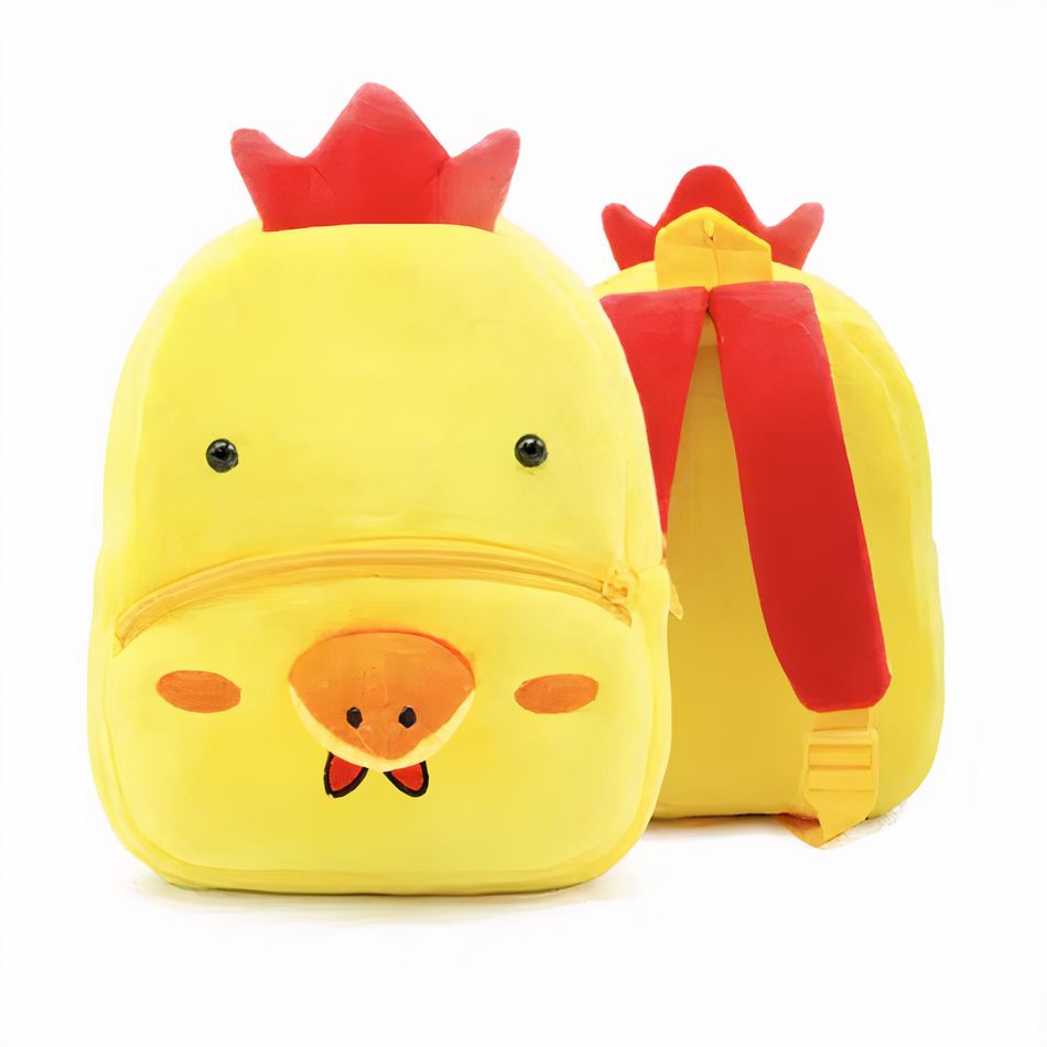 Peluche poule sac à dos doux pour enfant câlin et