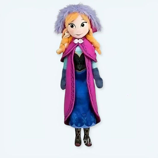 Peluche Princesse Anna Disney - Douce Enfant Câline pour l'Hiver